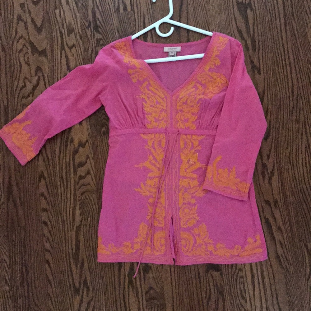 Pink and orange coverup